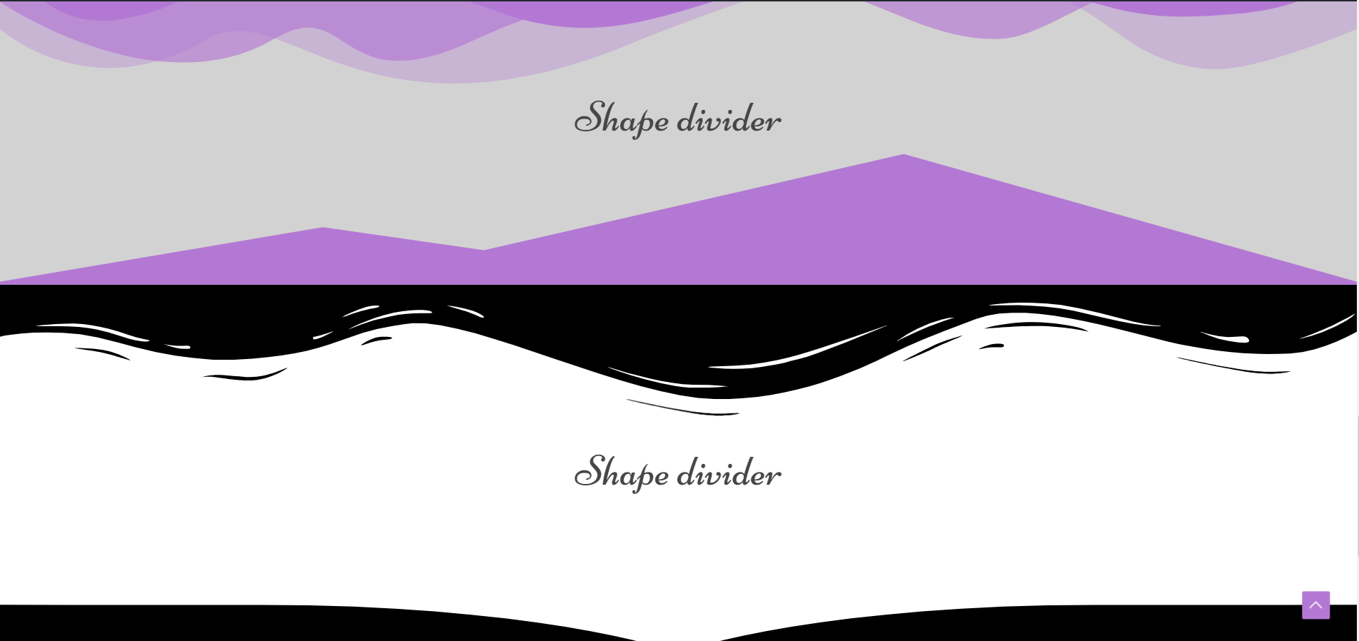 How to add shape divider using elementor