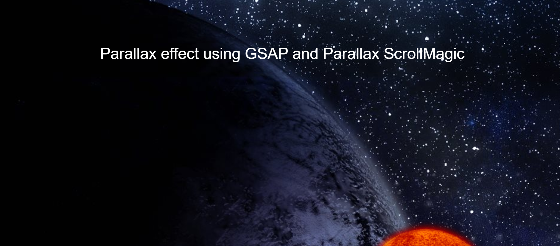 How to add parallax effect using GSAP and  ScrollMagic